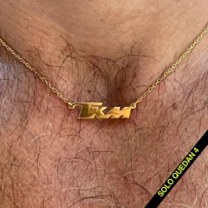 Gargantilla TKM plata bañada en ORO